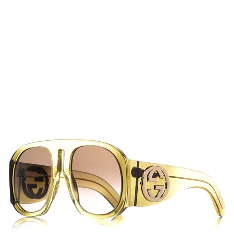 gucci oversized aviator sunglasses.